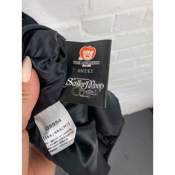 Jupe Vendue Women's Removable Shoulder Straps Mini Skirt Black Size Medium - Picture 2 of 4